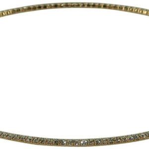 COLLAR/CHOKER GOLD AUSTRIAN CRYSTALS COIL FLEXIB